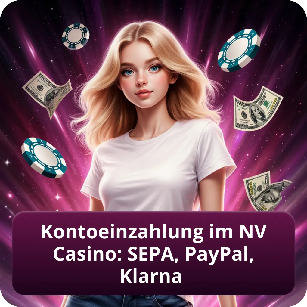 Kontoeinzahlung im NV Casino: SEPA, PayPal, Klarna